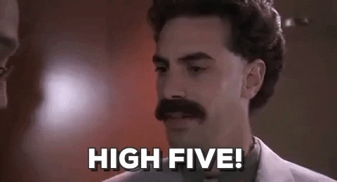 Borat high five